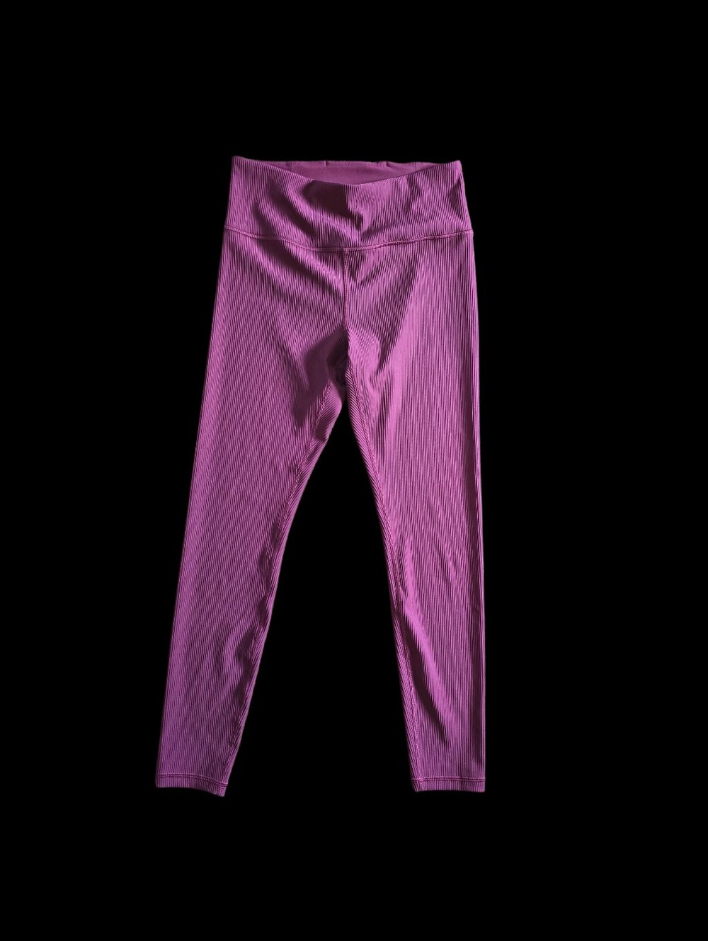Athleta Elation Rib Tight Leggings Women’s Medium Berry High Rise Ribbed